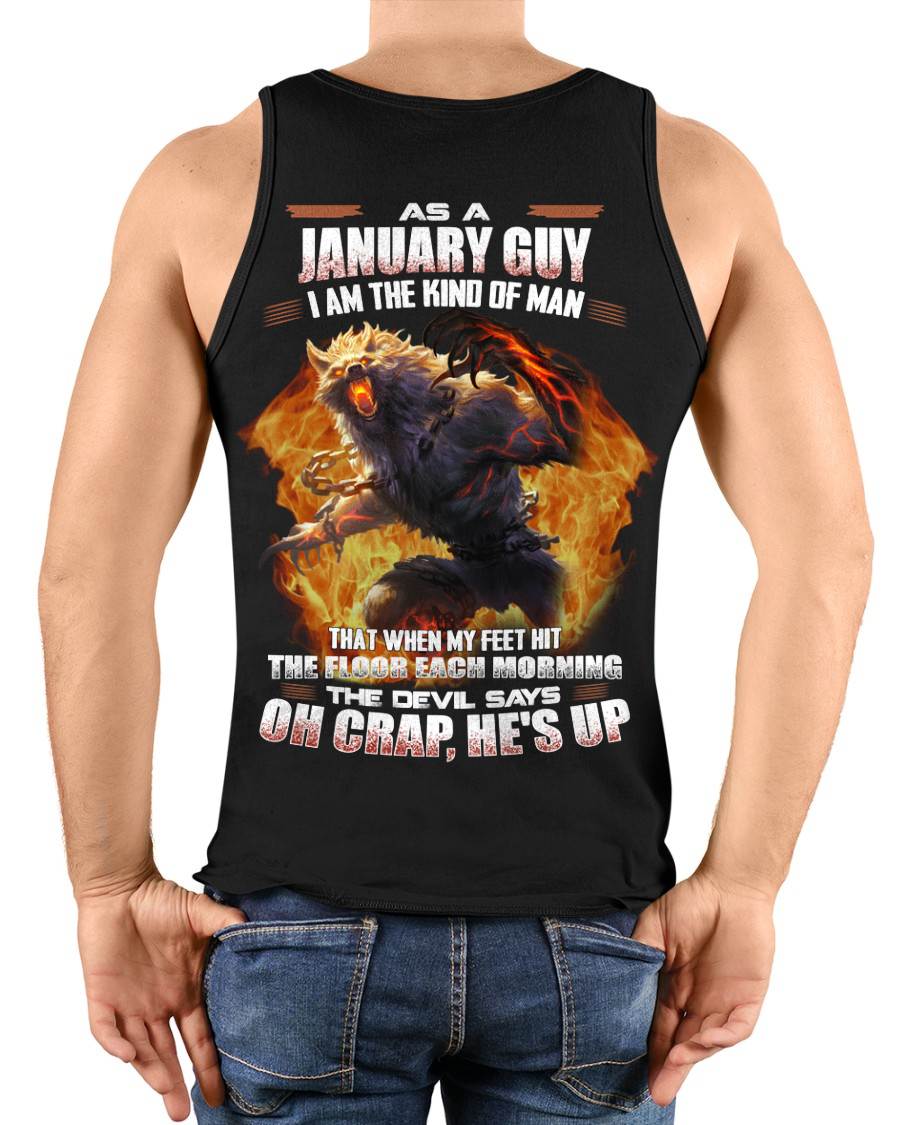 JANUARY, MY FEET HIT THE FLOOR EACH MORNING-SNOW MALE01 (SKU26T-01-13-01)