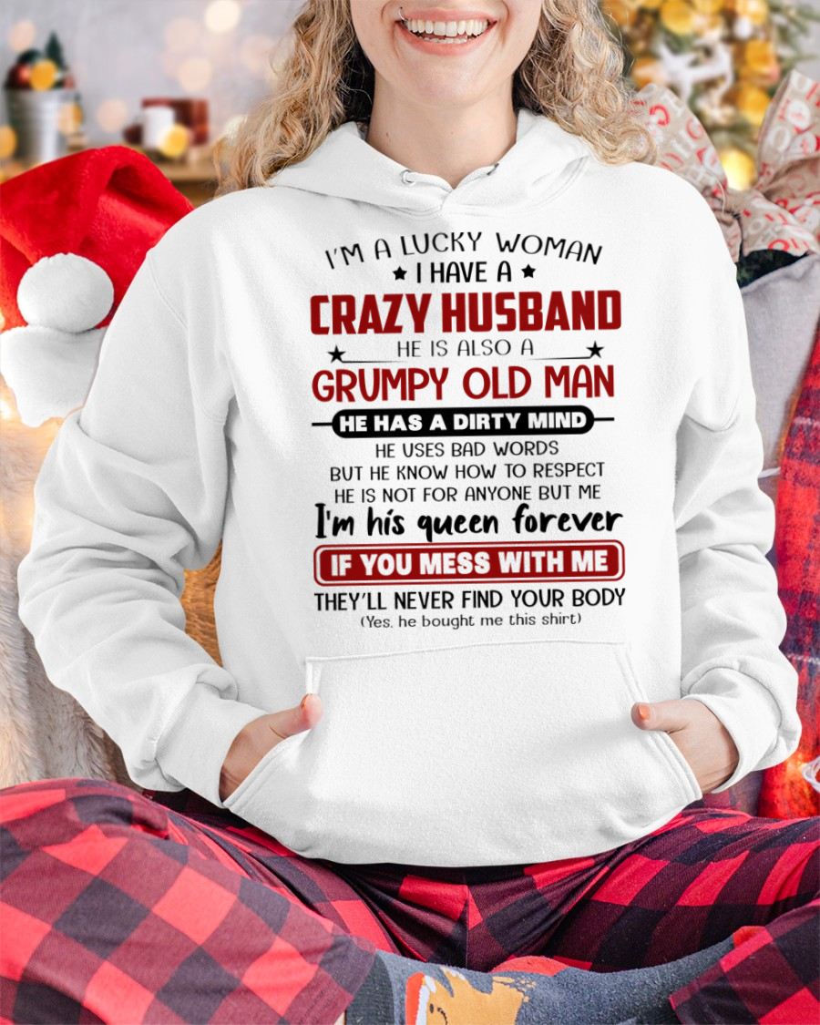 TO MY WIFE - I'M A LUCKY WOMAN - GIFT FROM HUSBAND - SNOW00 (SKU12-282-00)
