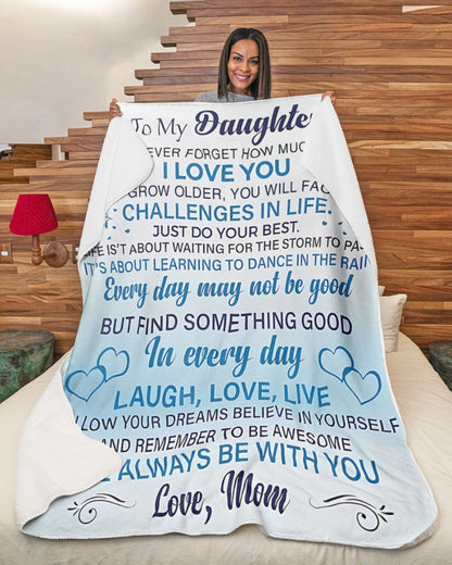 Special Gift For Your Daughter Blanket - From Mom (SKUB07-30)
