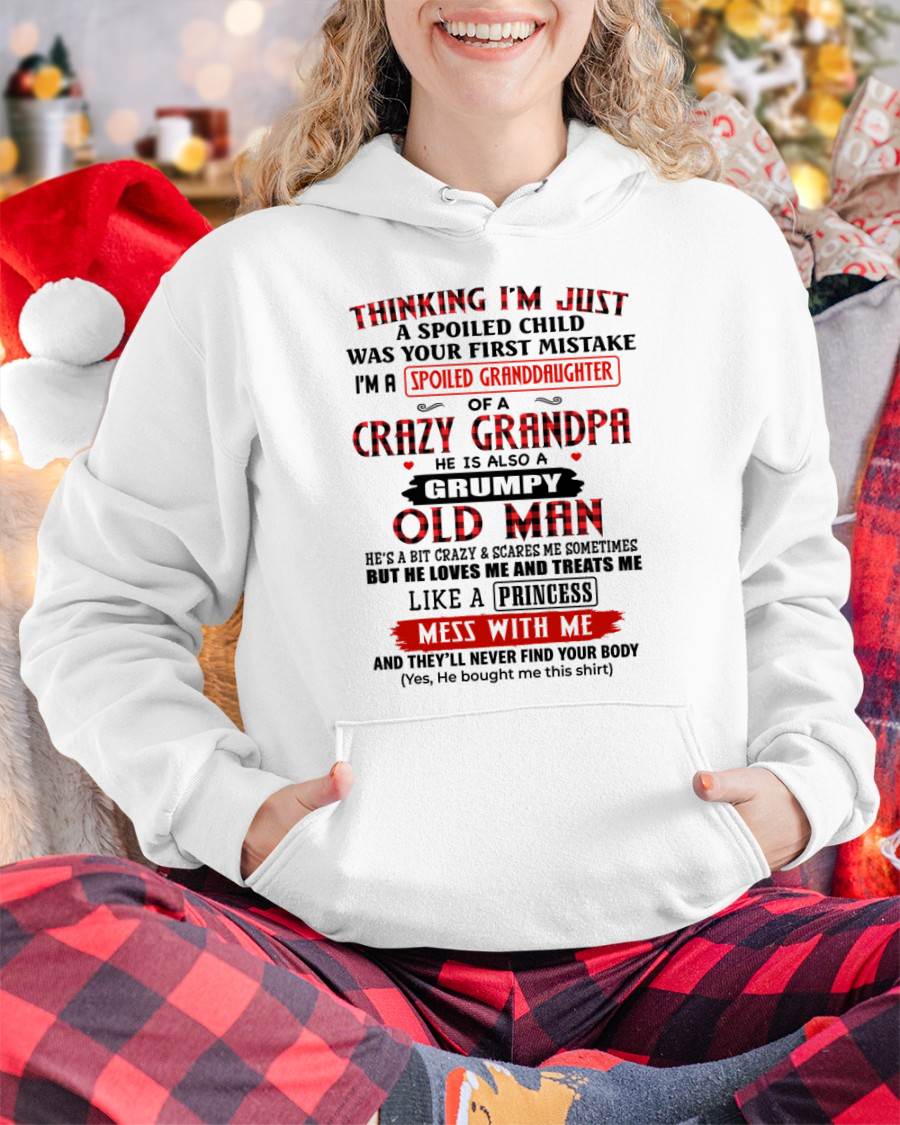 SPOILED GRANDDAUGHTER - GIFT FROM GRANDPA - snow00 (SKU2602-117-00)
