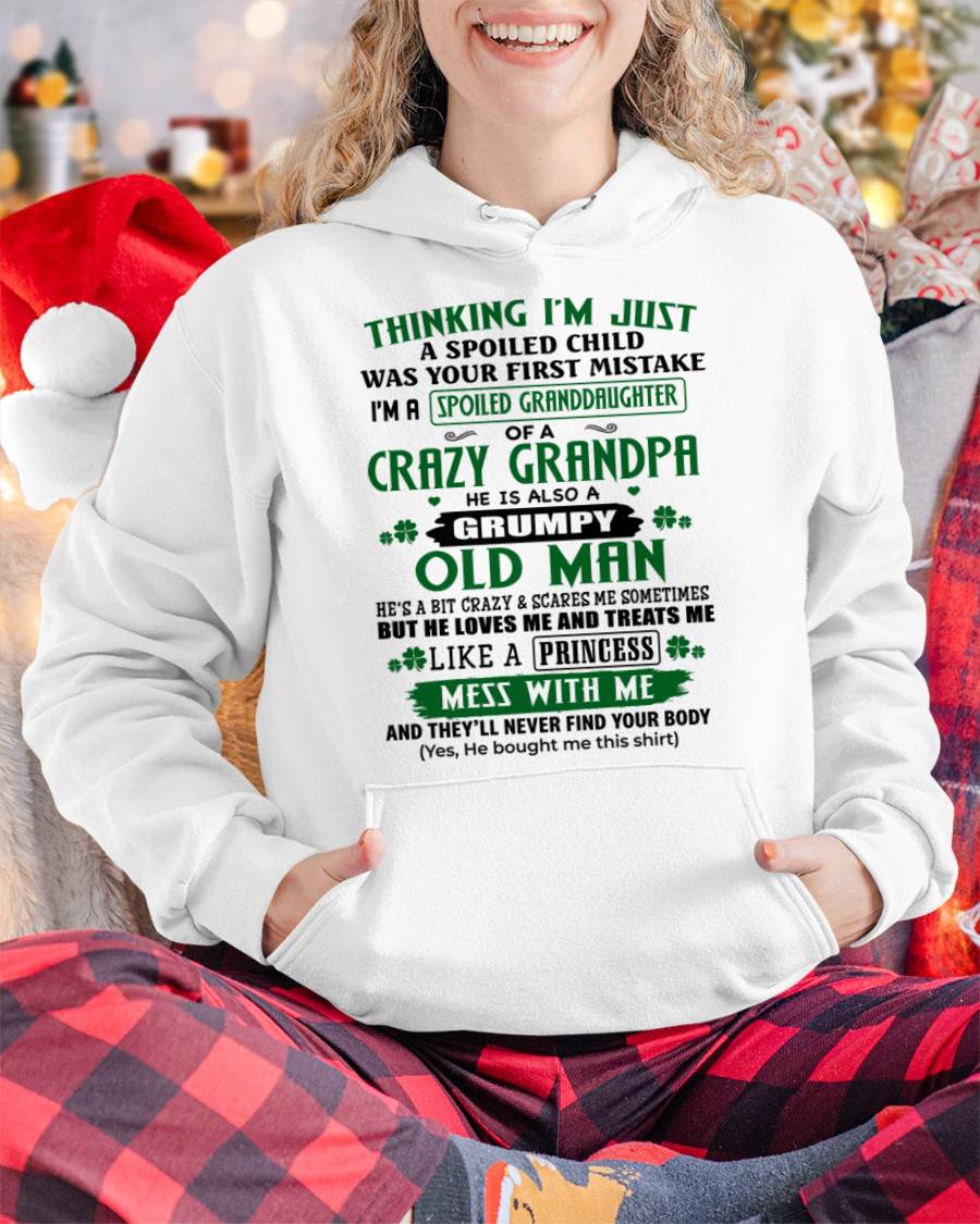 SPOILED GRANDDAUGHTER - GIFT FROM GRANDPA - snow00 (SKU2602-118-00)