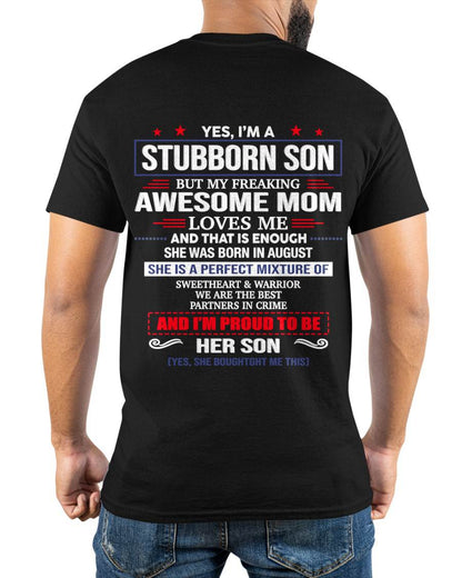 AUGUST, WE ARE THE BEST PARTNERS IN CRIME - GIFT SHIRT FROM MOM TO SON - SNOW08 (SKU2603-182-08)