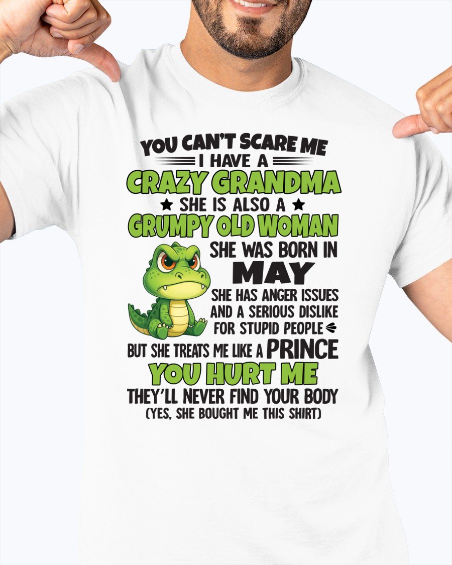 MAY - YOU CAN'T SCARE ME - FOR GRANDSON - GIFT FROM GRANDMA - snow05 (SKU09-85-05)