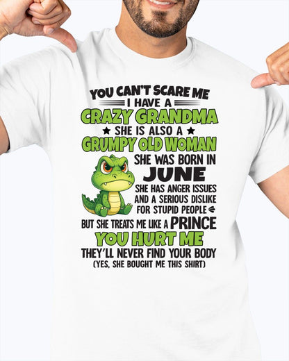 JUNE - YOU CAN'T SCARE ME - FOR GRANDSON - GIFT FROM GRANDMA - snow06 (SKU09-85-06)