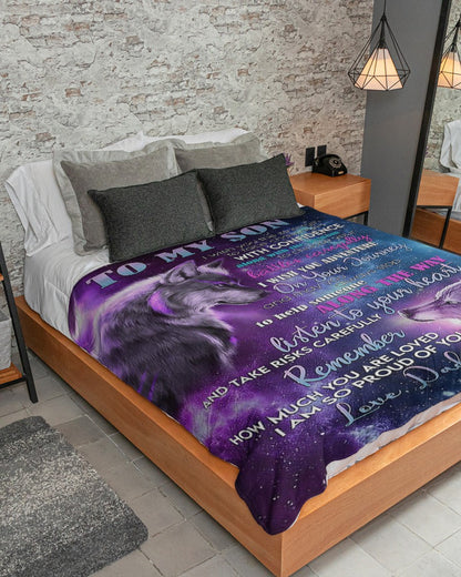 The Perfect Gift For Your Son Blanket - From Dad (SKUB10-BDOAN)