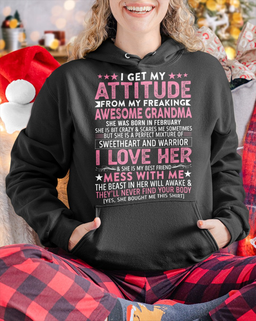 I GET MY ATTITUDE FROM MY GRANDMA FEBRUARY EDITION – FROM GRANDMA TO GRANDDAUGHTER snow02 (SKU07-163-02)