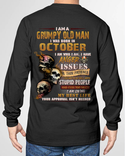 OCTOBER, I AM A GRUMPY OLD MAN-SNOW MALE10 (SKU08-67-10)