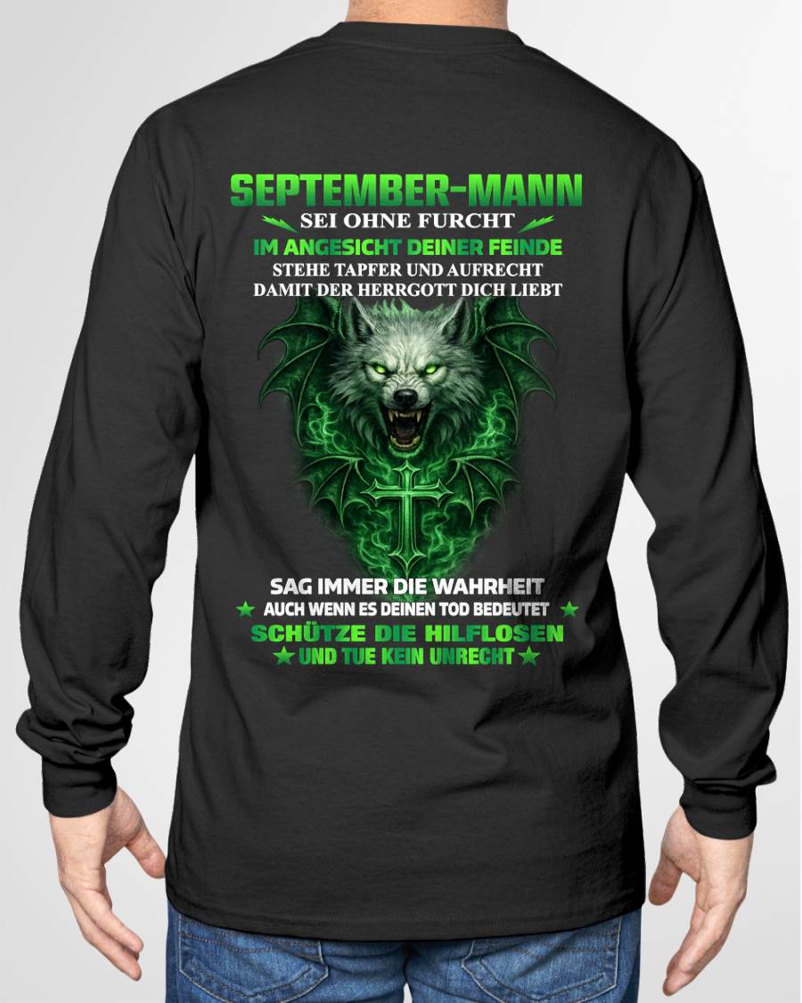 SEPTEMBER, SEI OHNE FURCHT IM ANGESICHT DEINER FEINDE - SNOWMALE09 (SKU2605-356-09)