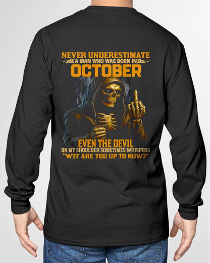 OCTOBER, EVEN THE DEVIL ON MY SHOULDER SOMETIMES WHISPERS -MALE SNOW10 (SKU12-276-10)