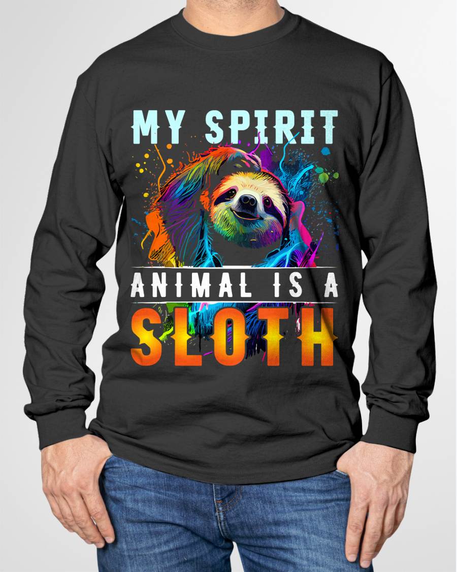 My Spirit Animal is A Sloth T-Shirt Funny Sloths T-Shirt