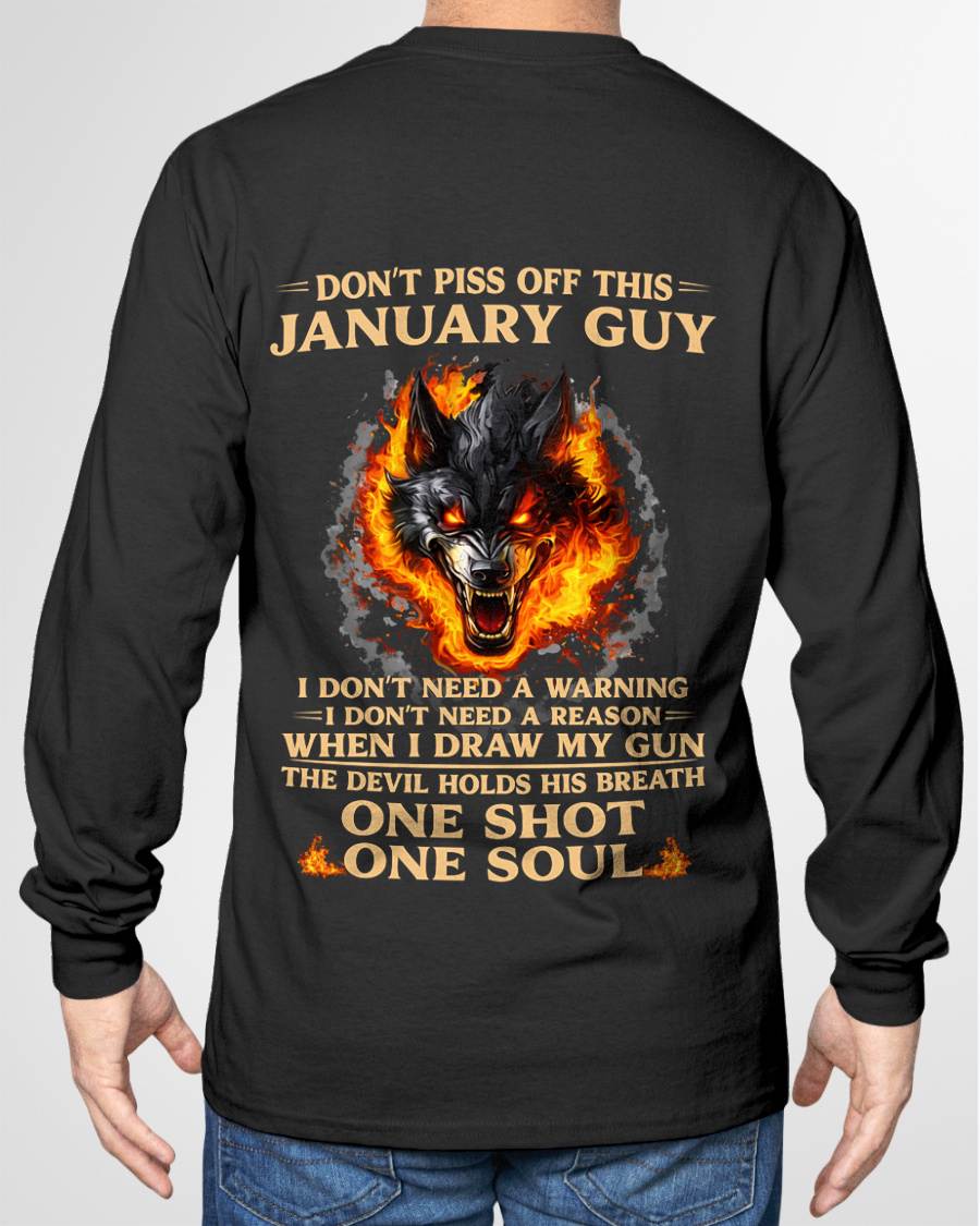 JANUARY SHIRT, I DON’T NEED A WARNING - SNOWMALE01 (SKU2604-120-01)