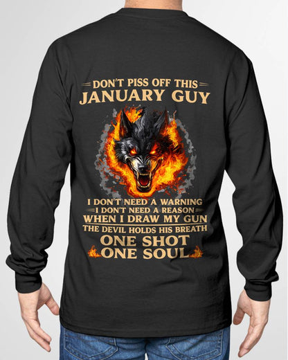 JANUARY SHIRT, I DON’T NEED A WARNING - SNOWMALE01 (SKU2604-120-01)