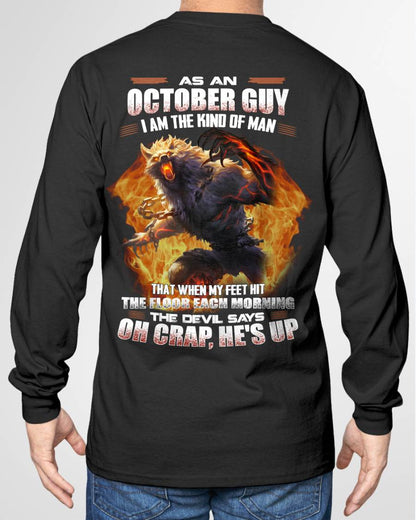 OCTOBER, MY FEET HIT THE FLOOR EACH MORNING-SNOW MALE10 (SKU26T-01-13-10)