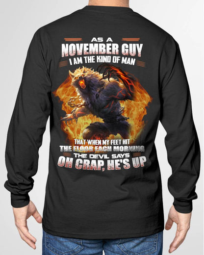 NOVEMBER, MY FEET HIT THE FLOOR EACH MORNING-SNOW MALE11 (SKU26T-01-13-11)