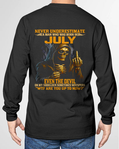 JULY, EVEN THE DEVIL ON MY SHOULDER SOMETIMES WHISPERS -MALE SNOW07 (SKU12-276-07)