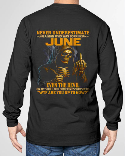 JUNE, EVEN THE DEVIL ON MY SHOULDER SOMETIMES WHISPERS -MALE SNOW06 (SKU12-276-06)