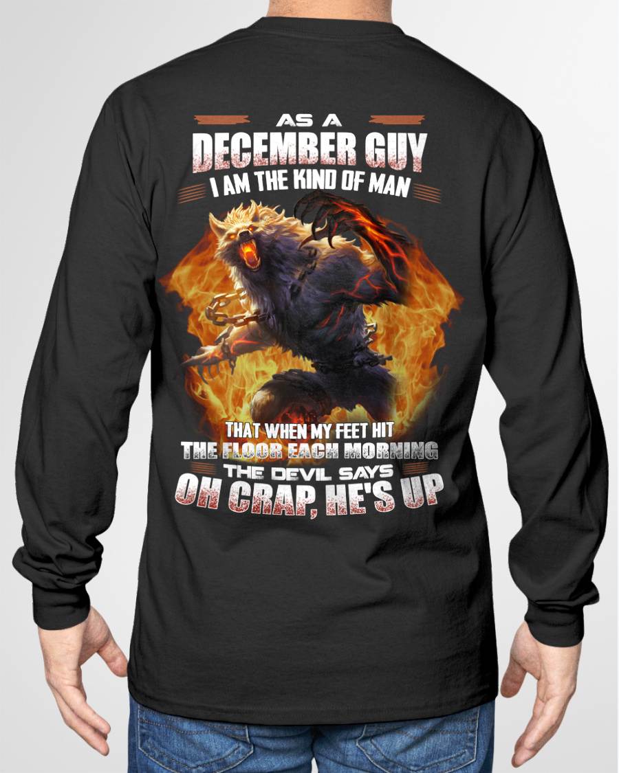 DECEMBER, MY FEET HIT THE FLOOR EACH MORNING-SNOW MALE12 (SKU26T-01-13-12)