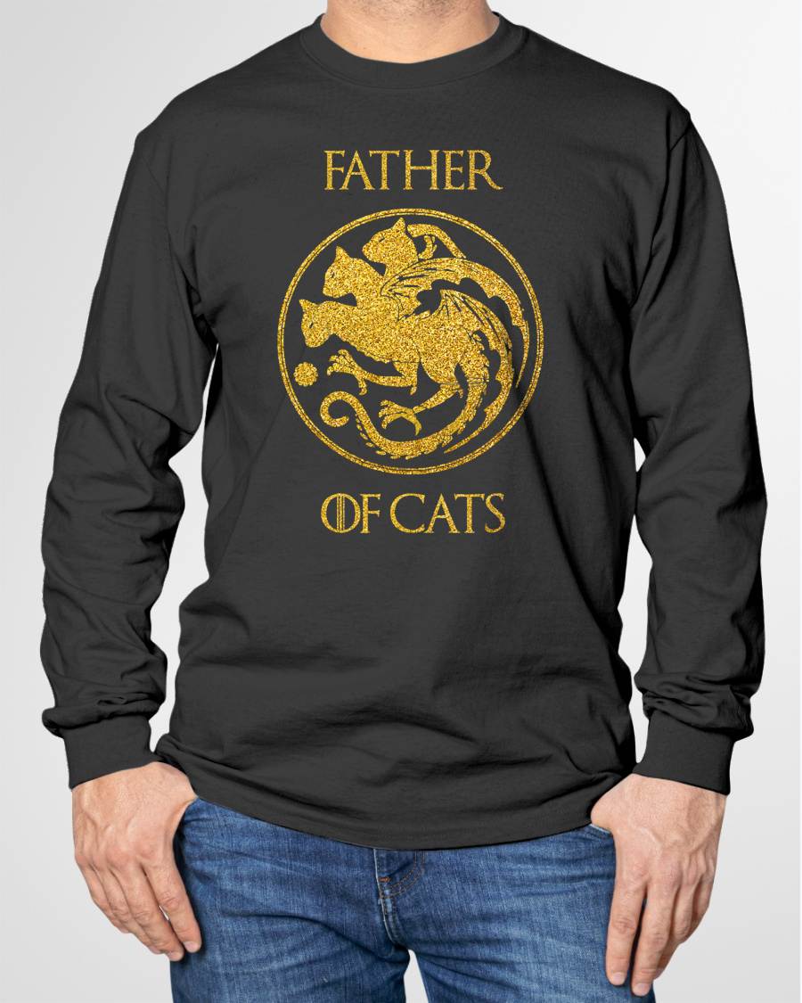 Father of Cats Shirt Cat Dad Cat Daddy T-Shirt