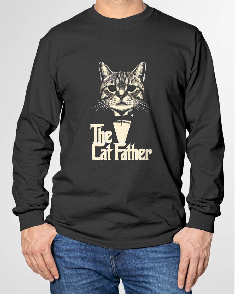 Cat Lover Gifts Funny The CatFather Mens Cat Dad T-Shirt