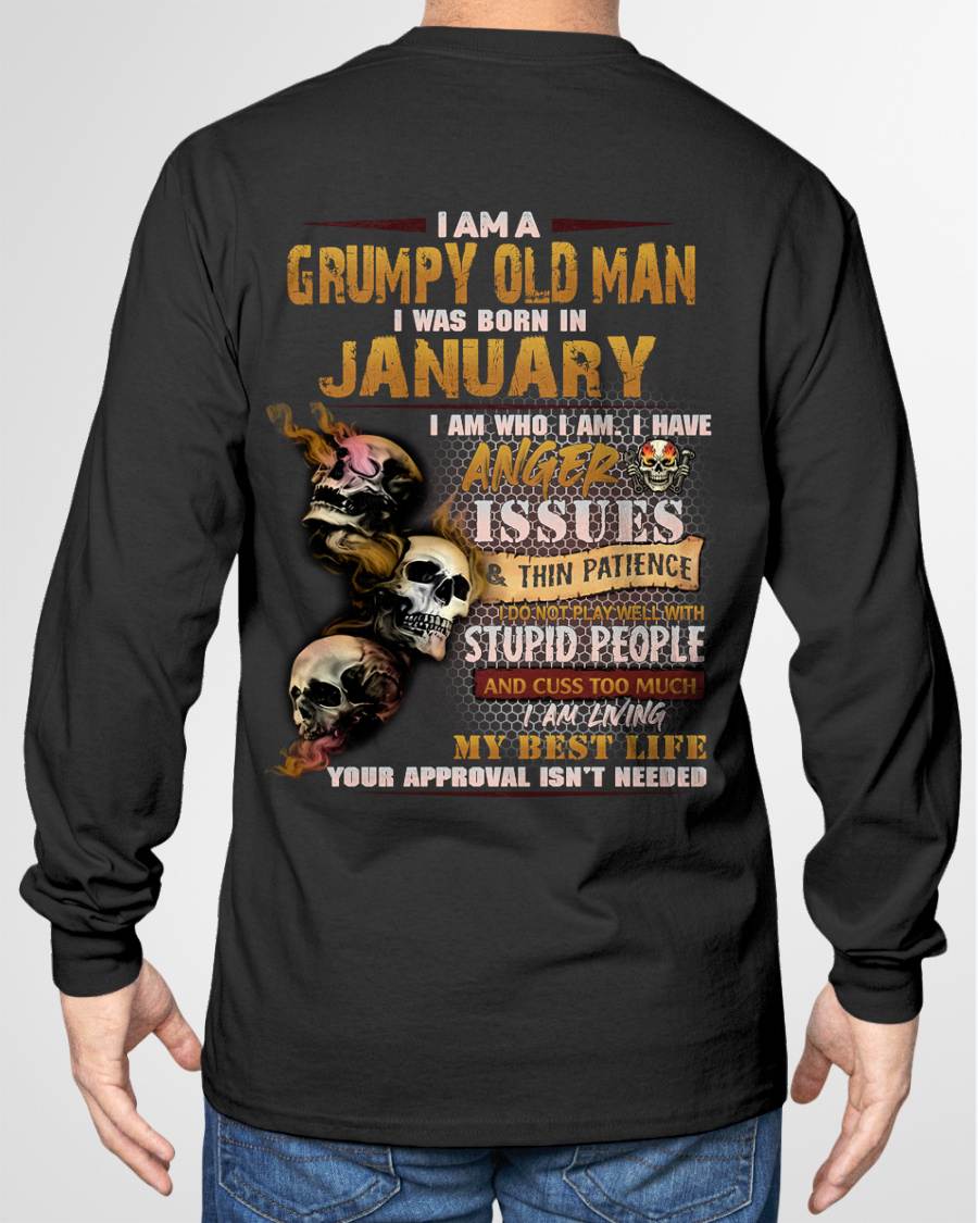 JANUARY, I AM A GRUMPY OLD MAN-SNOW MALE01 (SKU08-67-01)