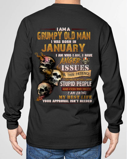 JANUARY, I AM A GRUMPY OLD MAN-SNOW MALE01 (SKU08-67-01)
