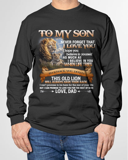 To My Son T-Shirt – Gift From Dad / Man - snow00 (SKU12-76)