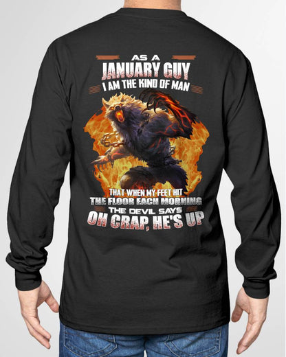 JANUARY, MY FEET HIT THE FLOOR EACH MORNING-SNOW MALE01 (SKU26T-01-13-01)