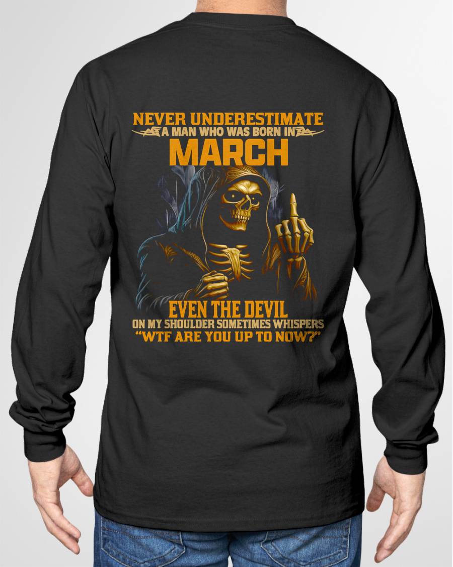 MARCH, EVEN THE DEVIL ON MY SHOULDER SOMETIMES WHISPERS -MALE SNOW03 (SKU12-276-03)