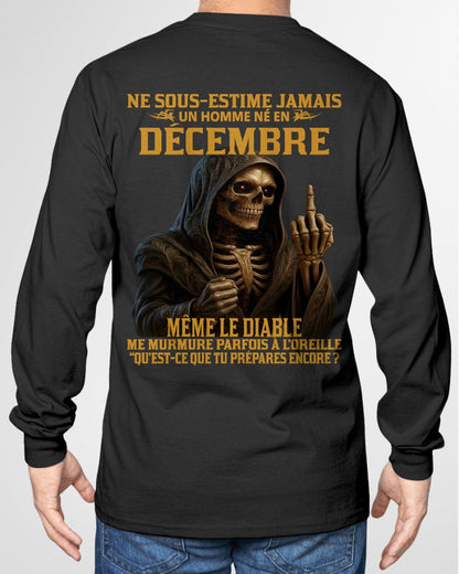 NE SOUS-ESTIME JAMAIS UN HOMME NÉ EN DÉCEMBRE Fr12 snow12 male (SKU12-305-12)