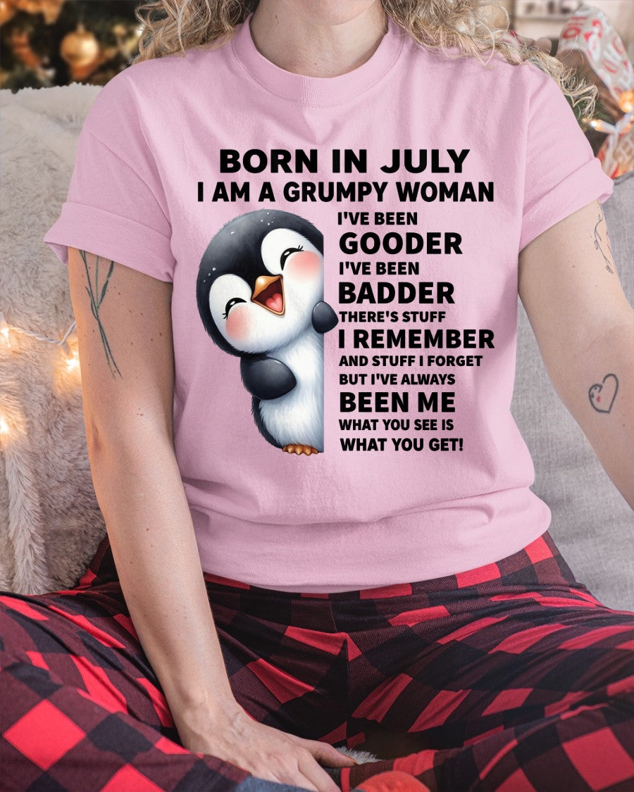 BORN IN JULY I AM A GRUMPY WOMAN SNOW07 FMA (SKU09-95-07)