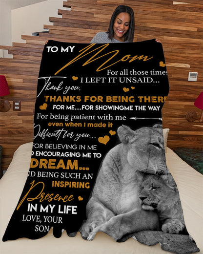 Special gift for your mom - blanket - from son