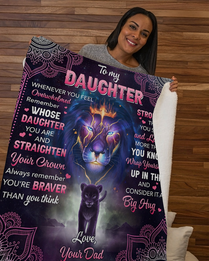 Special Gift for Your Daughter - From Dad Blanket (SKUB10-106)