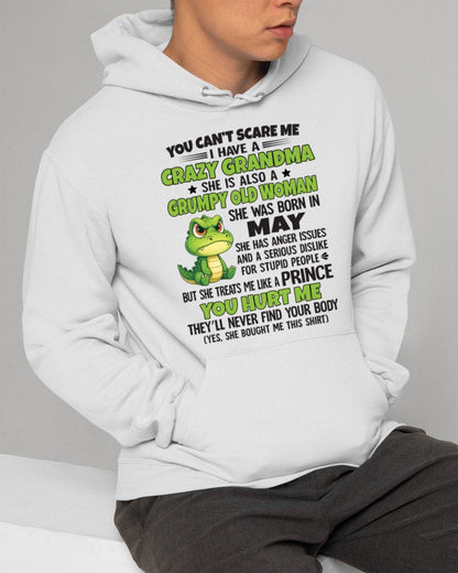 MAY - YOU CAN'T SCARE ME - FOR GRANDSON - GIFT FROM GRANDMA - snow05 (SKU09-85-05)