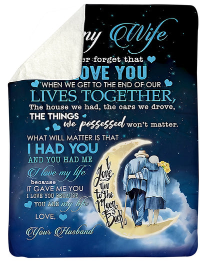 Special Gift For Your Wife Blanket - From Husband (SKU-CHAU-B10)