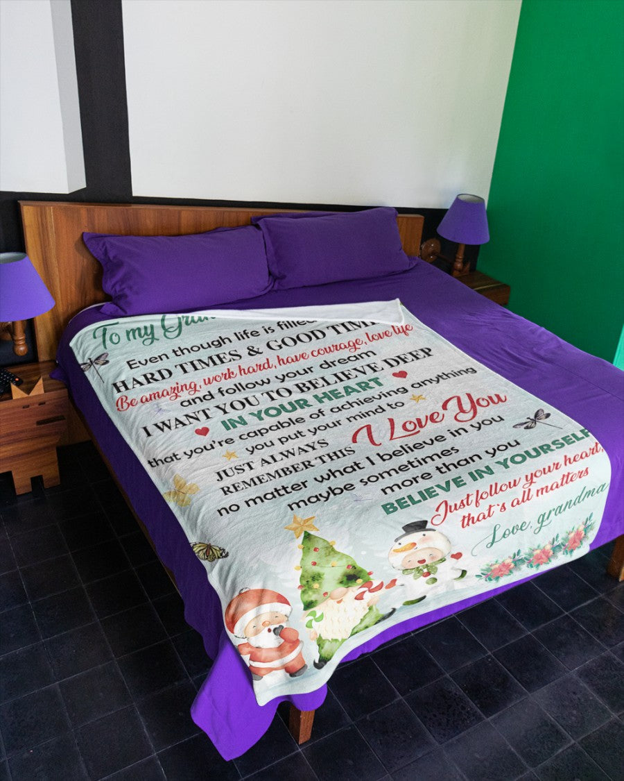 Special Gift For Your Granddaughter Blanket - From Grandma (SKUB11-36) FULL