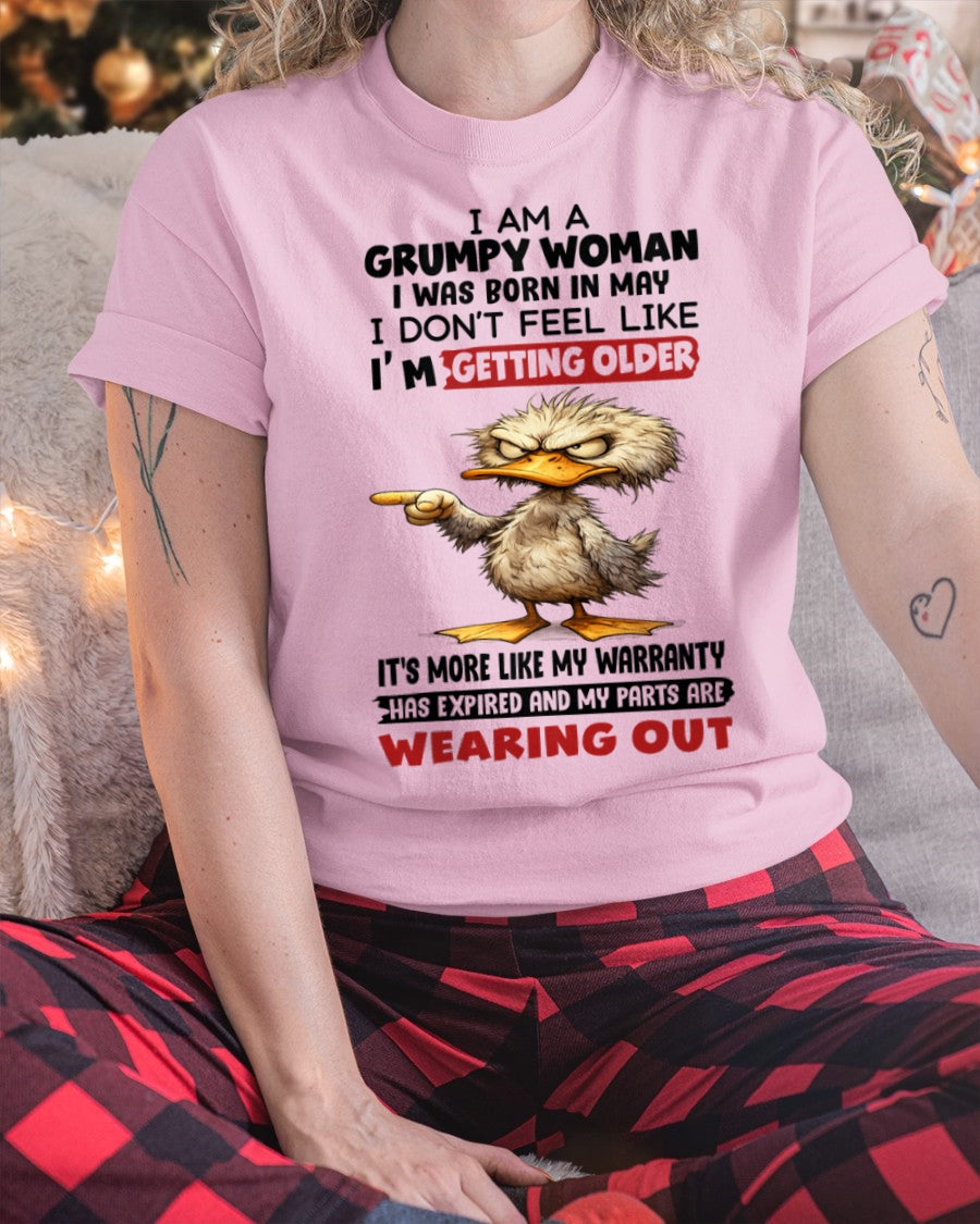 SNOW05 - Funny Grumpy Woman Shirt Born in May – Birthday Gift Idea - FMA (SKU2602-175-05)