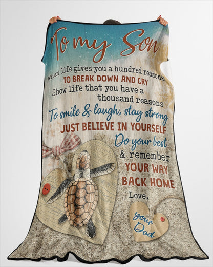 Special Gift For Your Son Blanket - From Dad