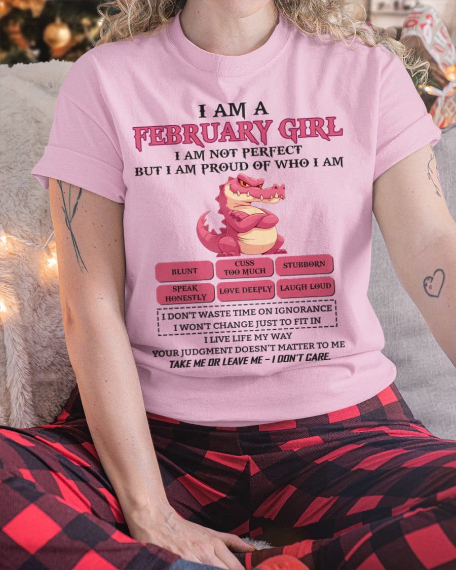 February Girl Shirt – Birthday Gift for Women - SNOW02 FMA (SKU10-80-02)