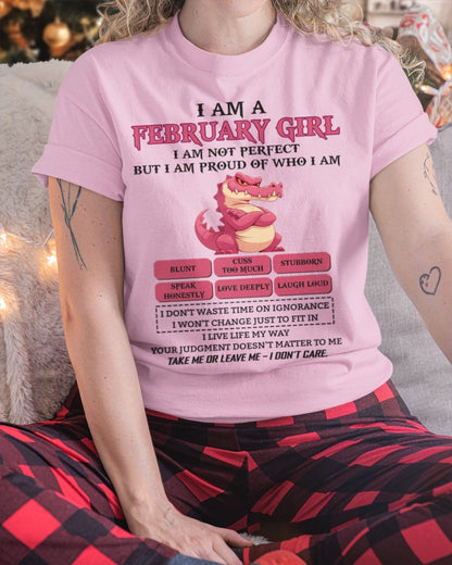 February Girl Shirt – Birthday Gift for Women - SNOW02 FMA (SKU10-80-02)