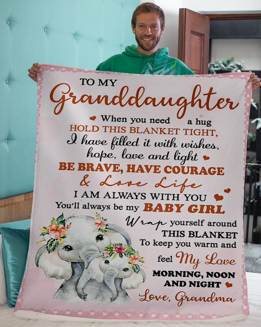 Special gift for your granddaughter blanket - from Grandma