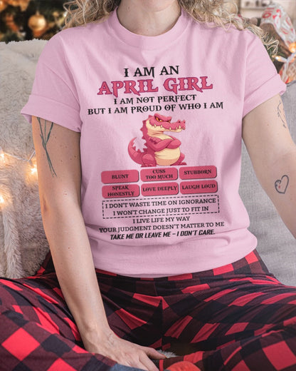 April Girl Shirt – Birthday Gift for Women - SNOW04 FMA (SKU10-80-04)
