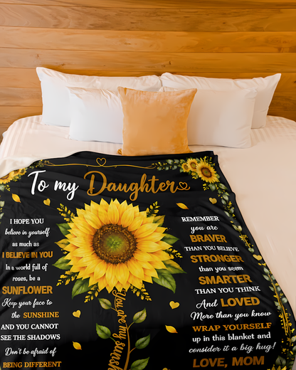 Special Gift For Your Daughter Blanket - From Mom (SKU2608-256)