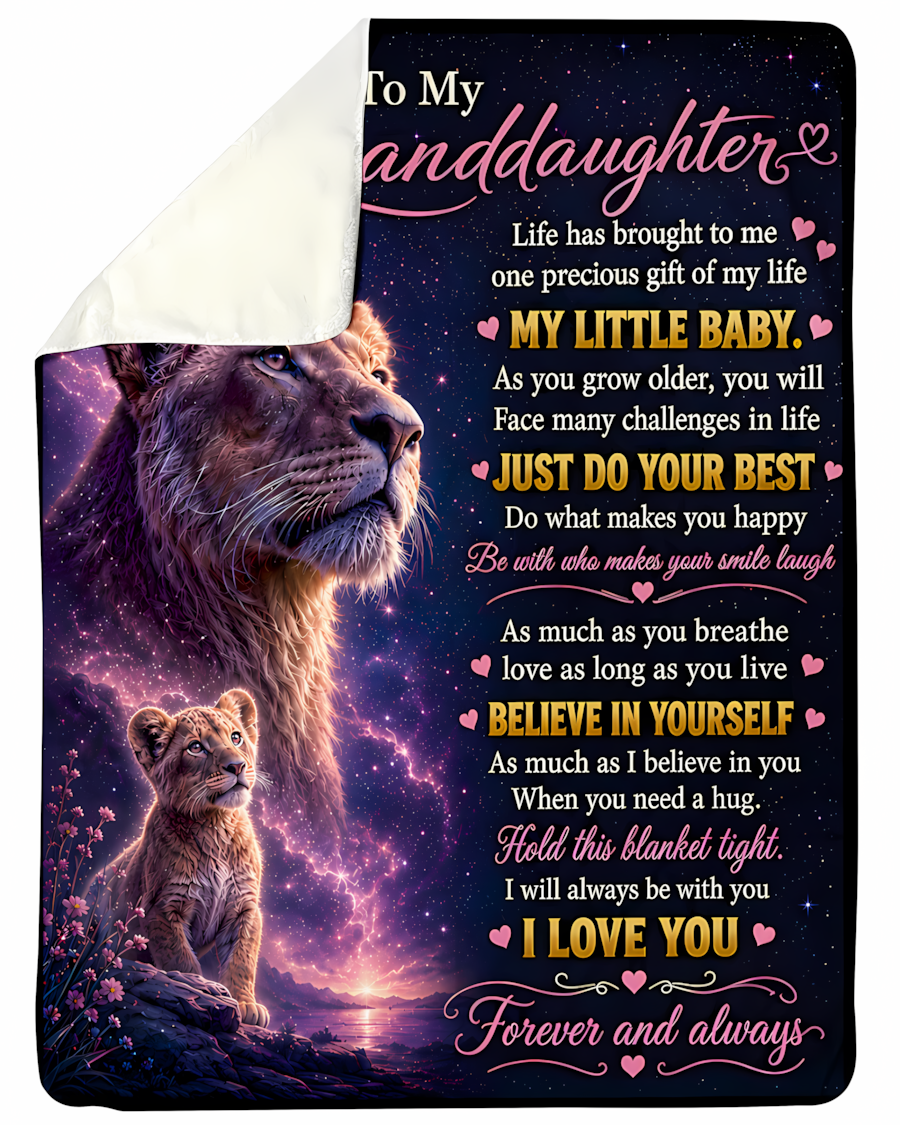 Special Gift For Your Granddaughter Blanket - From Mom (SKU2608-224)