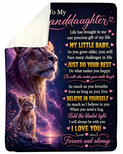 Special Gift For Your Granddaughter Blanket - From Mom (SKU2608-224)