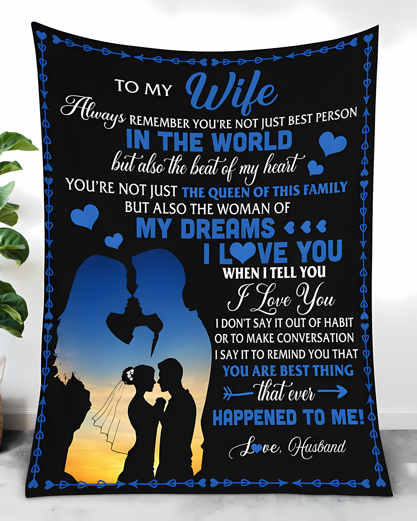 Special Gift For Your Wife Blanket - From Husband (SKU2606-276)