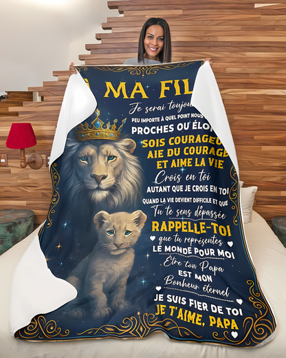 Couverture Cadeau Spécial Pour Votre Fille - De la part de Papa (SKU2606-189)