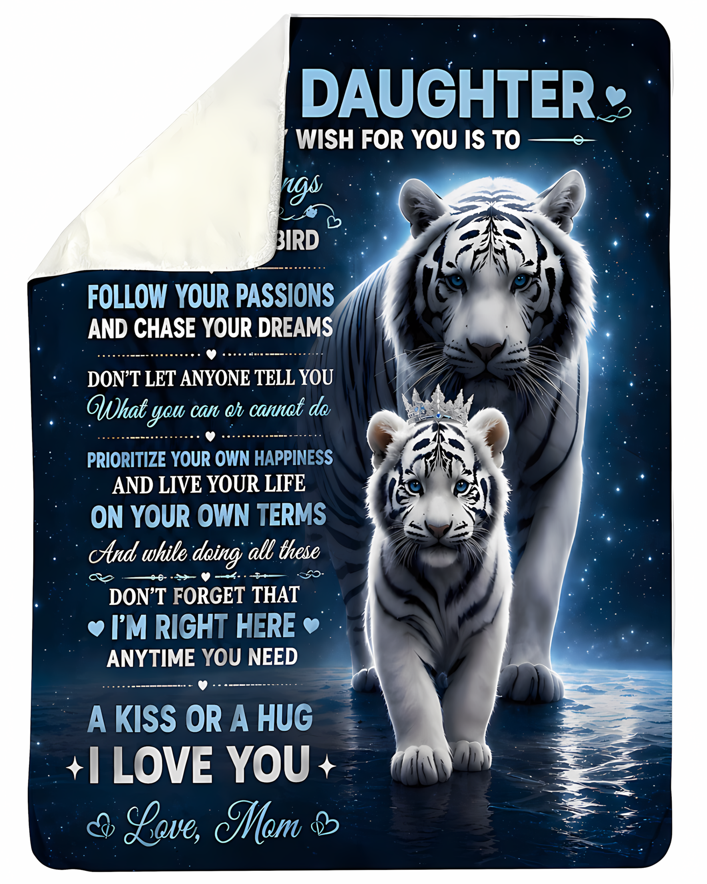 Special Gift For Your Daughter Blanket - From Mom (SKU2606-90)