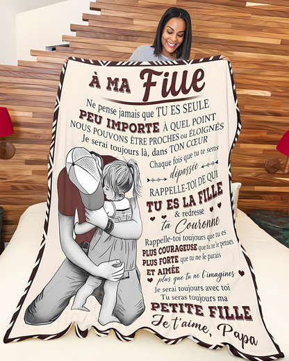 Couverture Cadeau Spécial Pour Votre Fille - De la part de Papa (SKU2606-190)