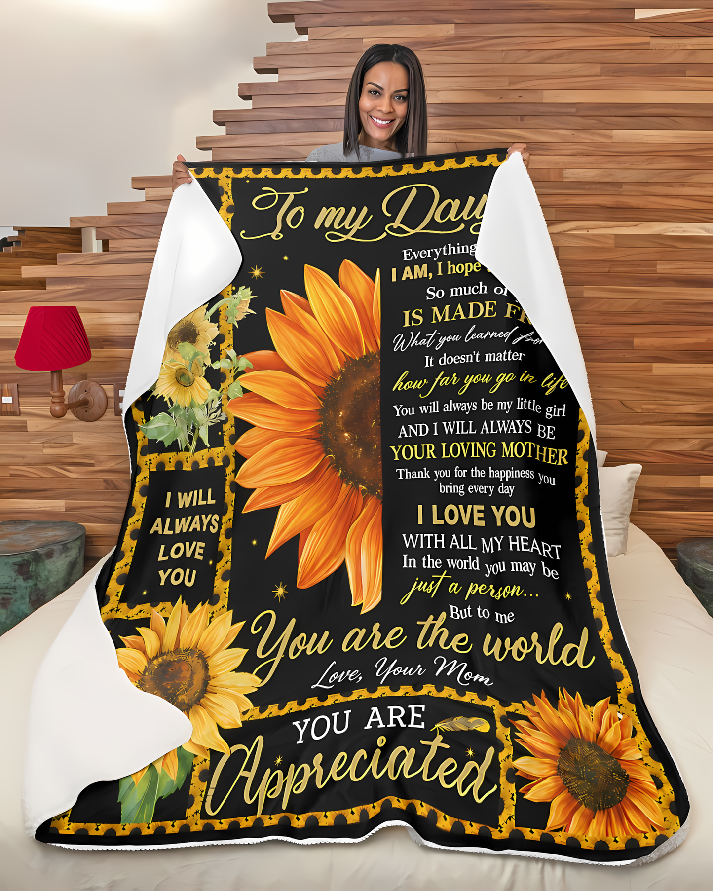 Special Gift For Your Daughter Blanket - From Mom (SKU2606-266)