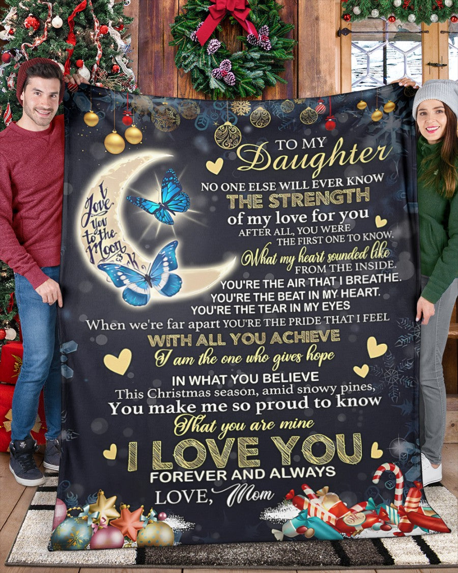 Special Gift For Your Daughter Blanket - From Mom (SKU-CHAU-B09)